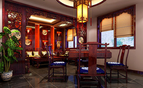 昭觉古典中式风格茶楼包间设计装修效果图